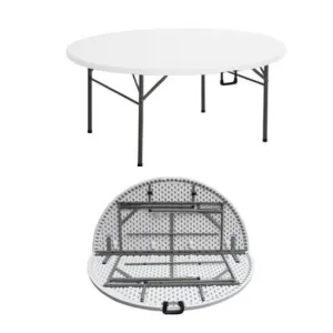 10 Seater Round Folding Trestle Table 1.7m