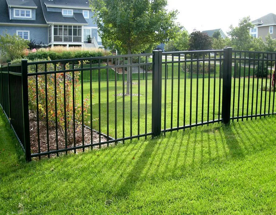 11' Aluminum Ornamental Single Swing Gate - Flat Top Series A - No Arch