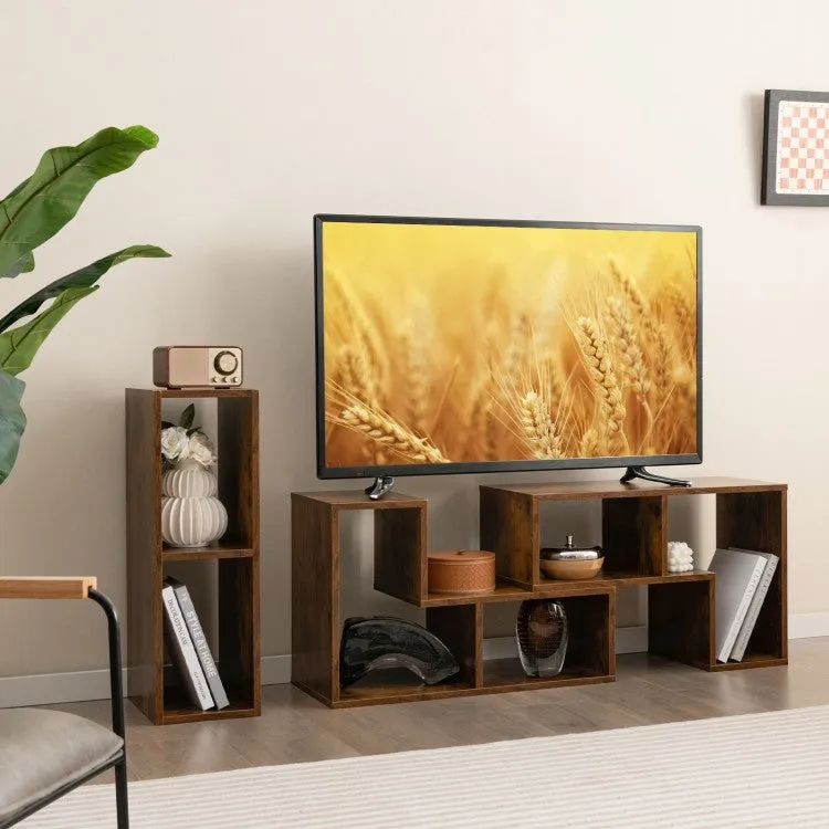 3Pc Console TV Stand - Brown