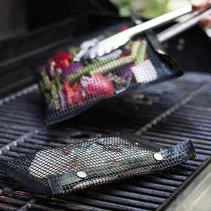 3pcs New Hot Non-Stick Mesh Grilling Bag Outdoor Picnic Tool