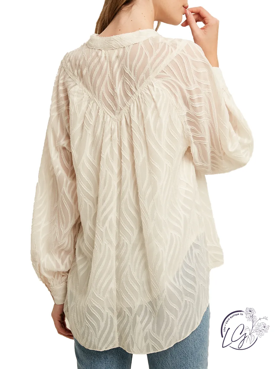 A New Commitment Woven Blouse