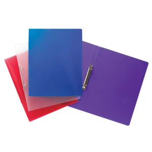 A4 Slim Ring Binder - Assorted