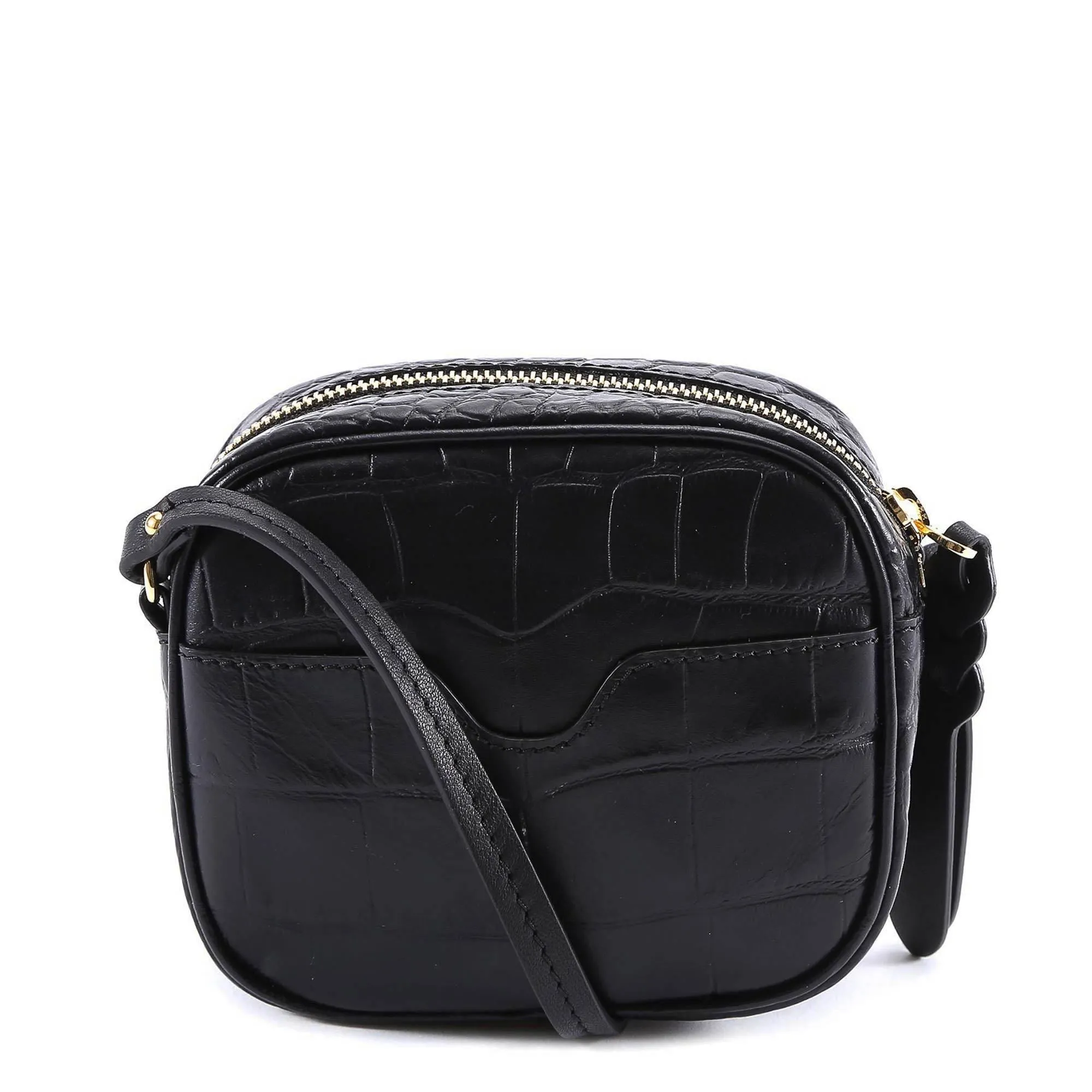 Alexander McQueen Crocodile Effect Shoulder Bag