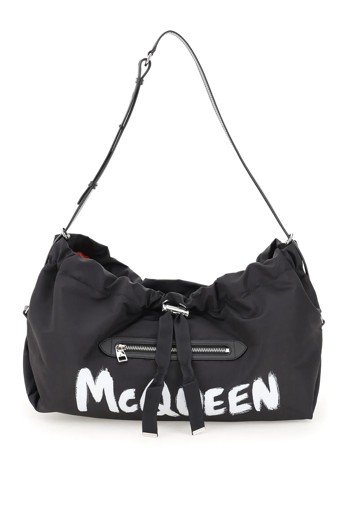 Alexander McQueen Graffiti Logo Shoulder Bag