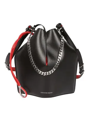 Alexander McQueen Leather Bucket Bag