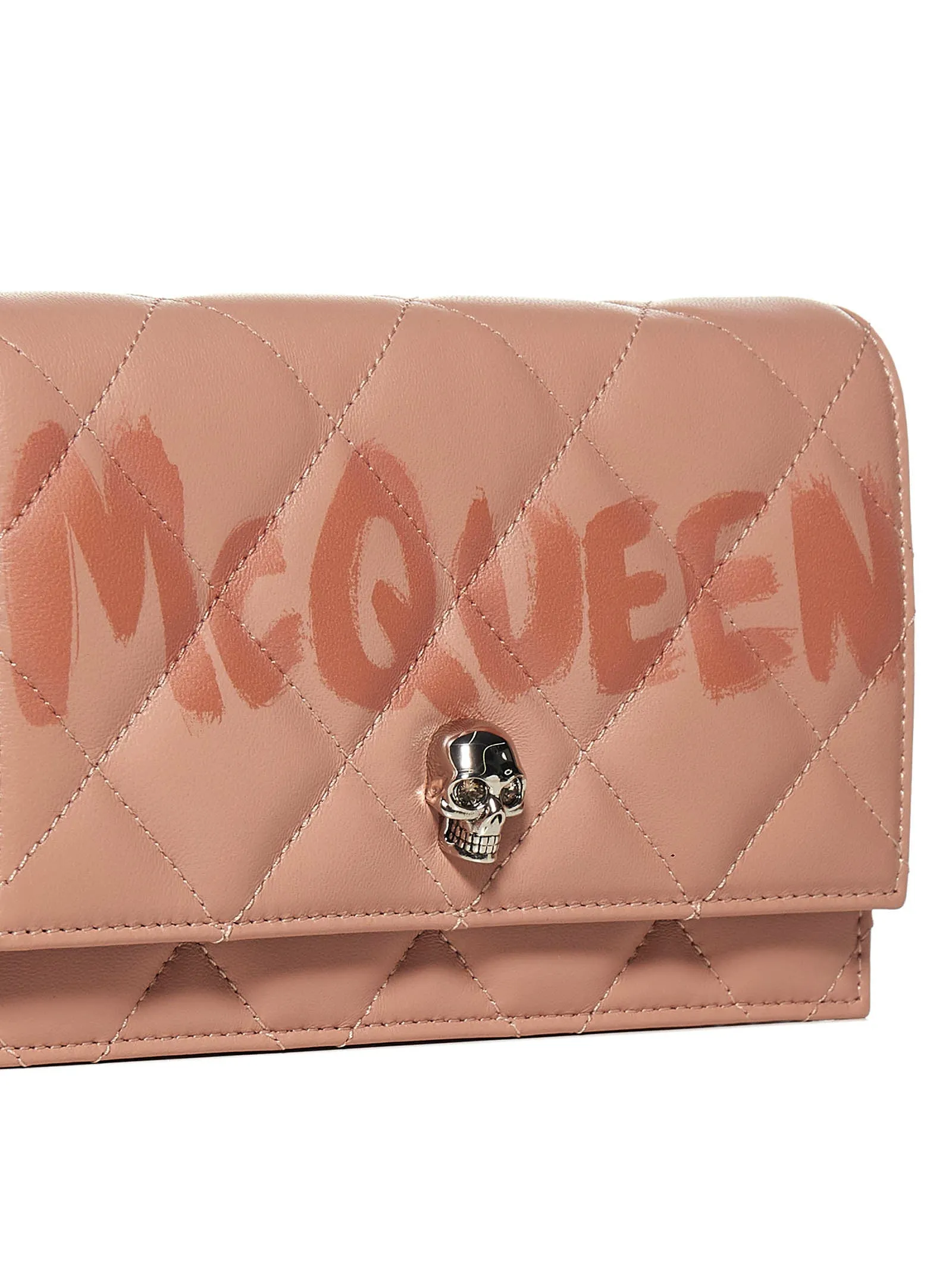 Alexander McQueen Logo Print Quilt Shoulder Bag