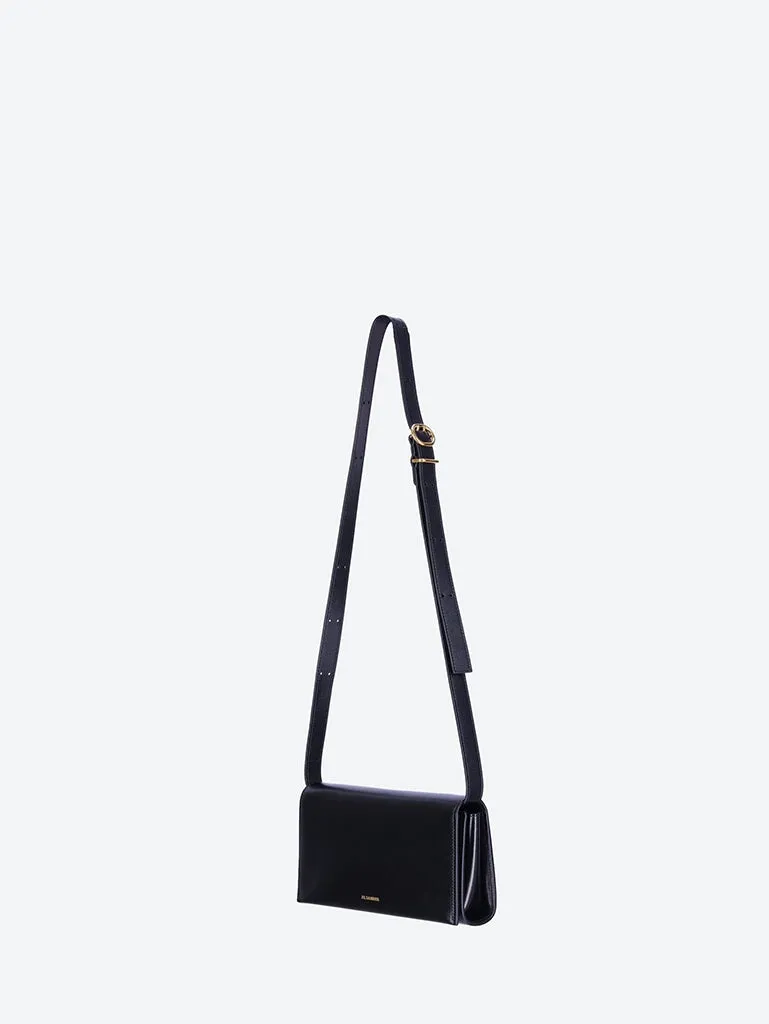 All-day buckle leather bag