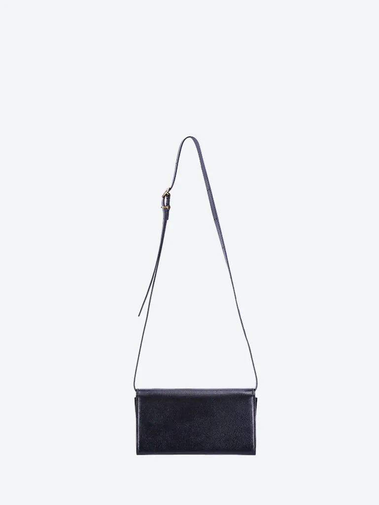 All-day buckle leather bag