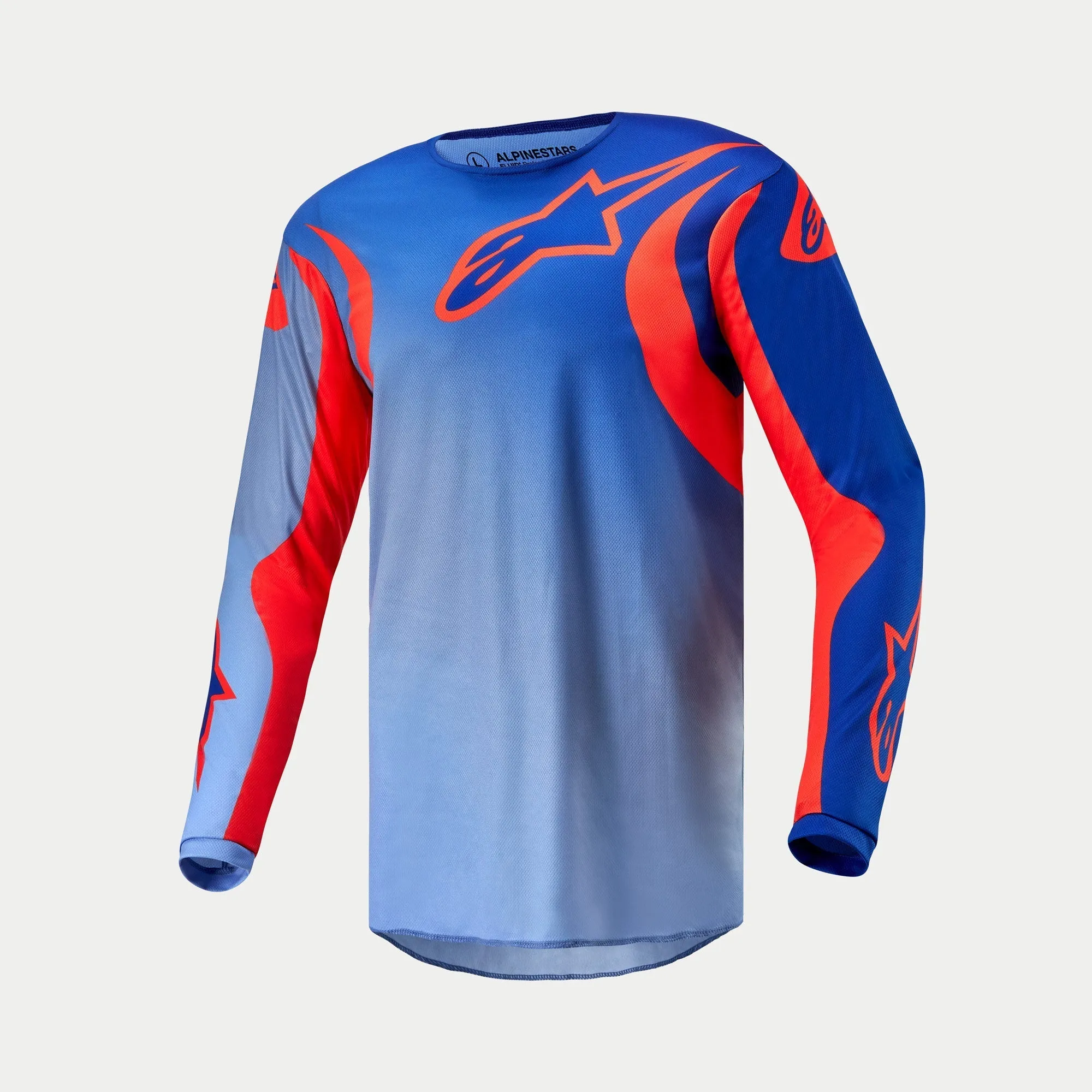 ALPINESTARS 2024 FLUID LUCENT JERSEY - BLUE RAM HOT ORANGE