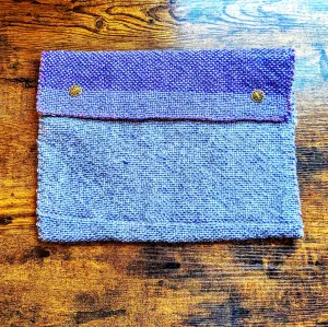 Amethyst Vintage Brass Button Ipad Sleeve