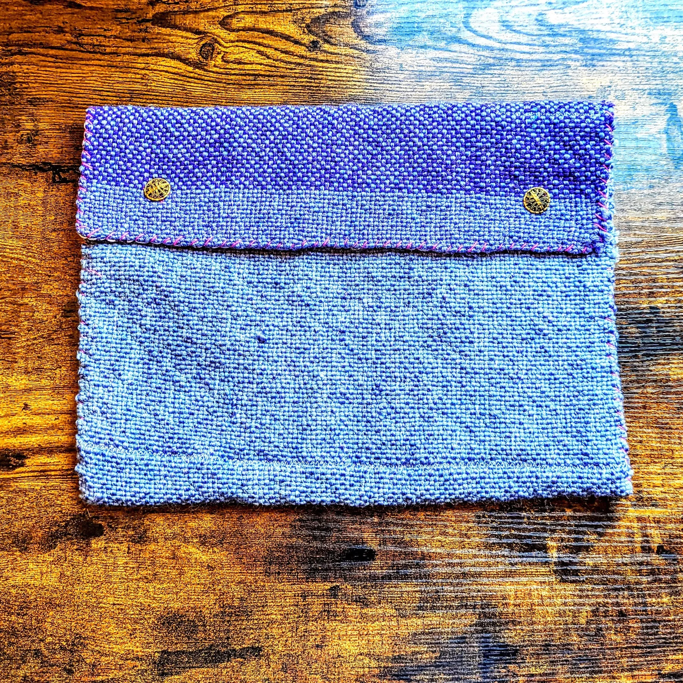 Amethyst Vintage Brass Button Ipad Sleeve