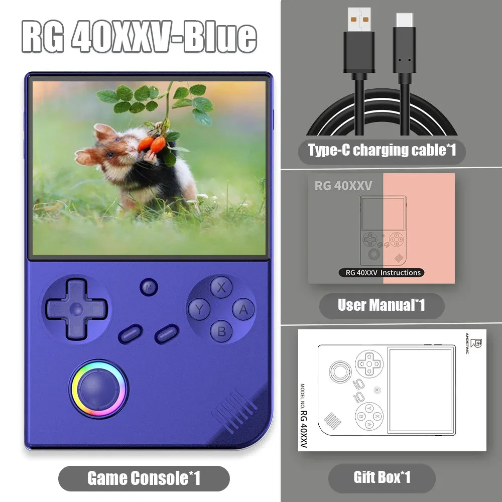 ANBERNIC RG 40XXV 64 Bit Linux Retro Handheld Game Console 4.0'' IPS Screen Supports 5G WiFi Bluetooth HD-Support Output RG40XXV