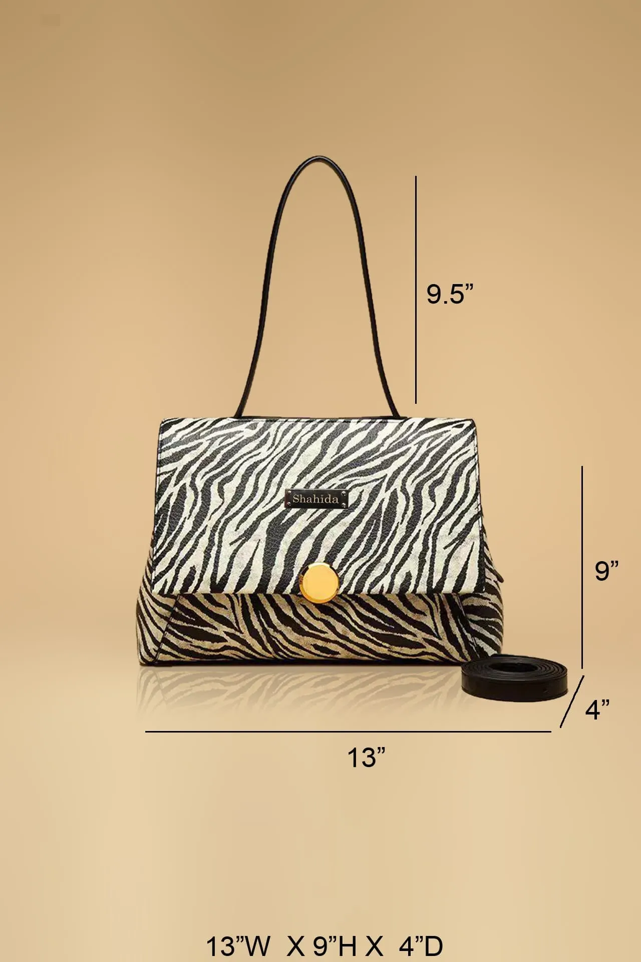 Animal Print Sling Bag Cum Handbag