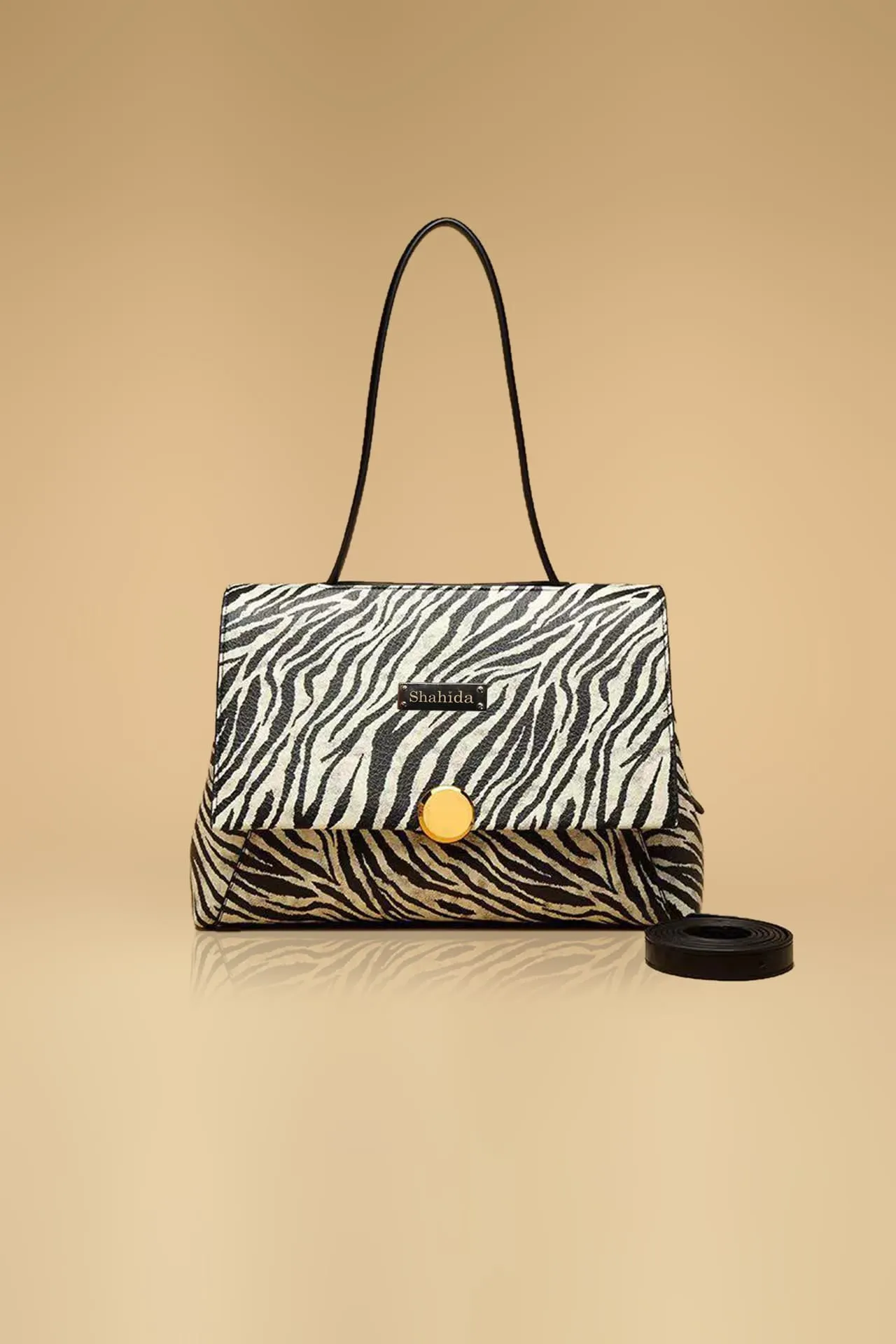 Animal Print Sling Bag Cum Handbag