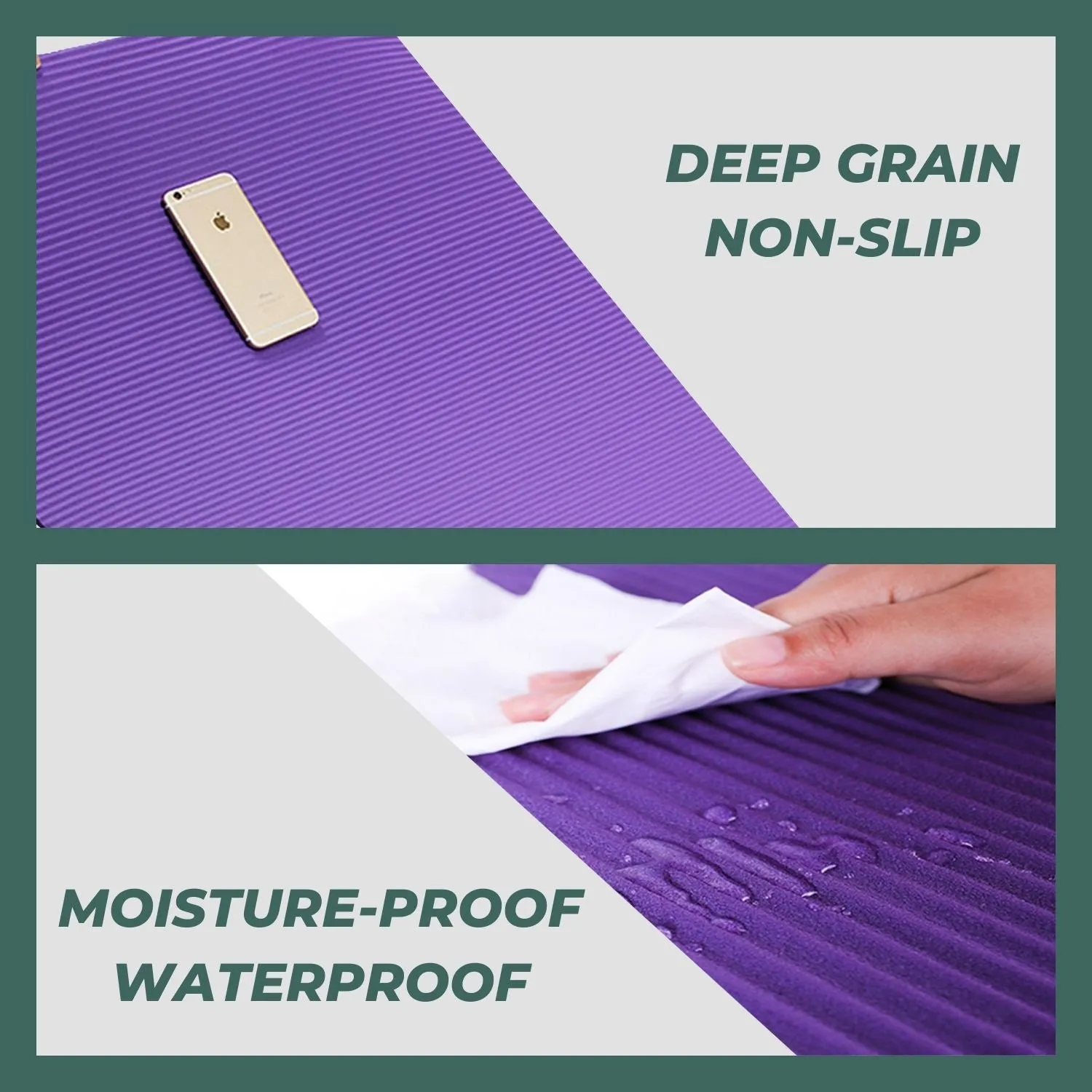 Anti-Slip High-Density NBR Yoga Mat 2CM with Strap, Verpeak