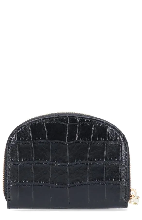 A.P.C. Logo Plaque Embossed Clutch Bag