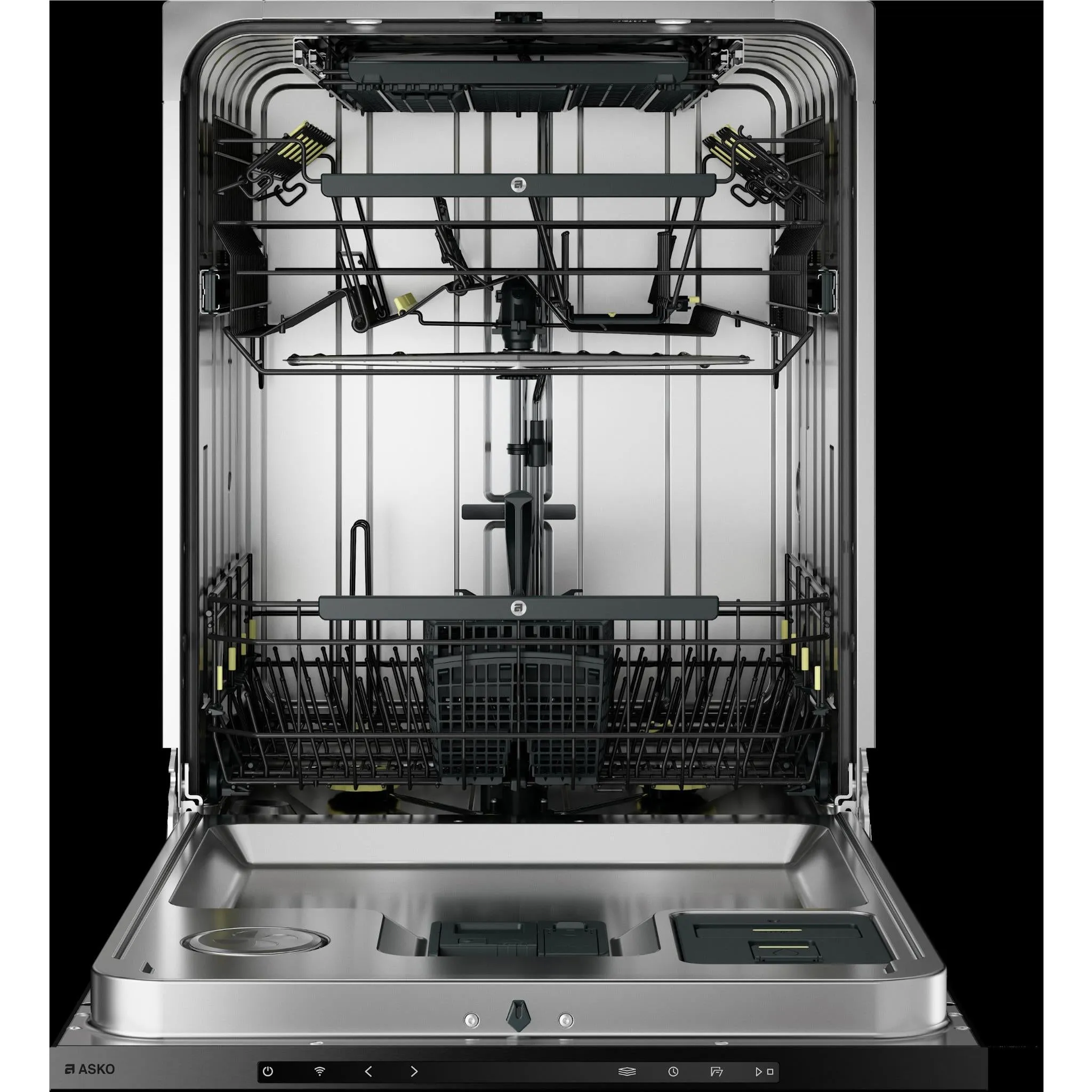 ASKO DBI766IQXXL.BS.AU 16-Place Setting Built-In Style Dishwasher XXL (Black Steel)