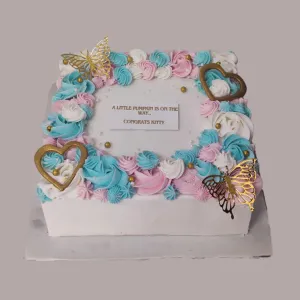 Beautiful Floral Butterfly Cake