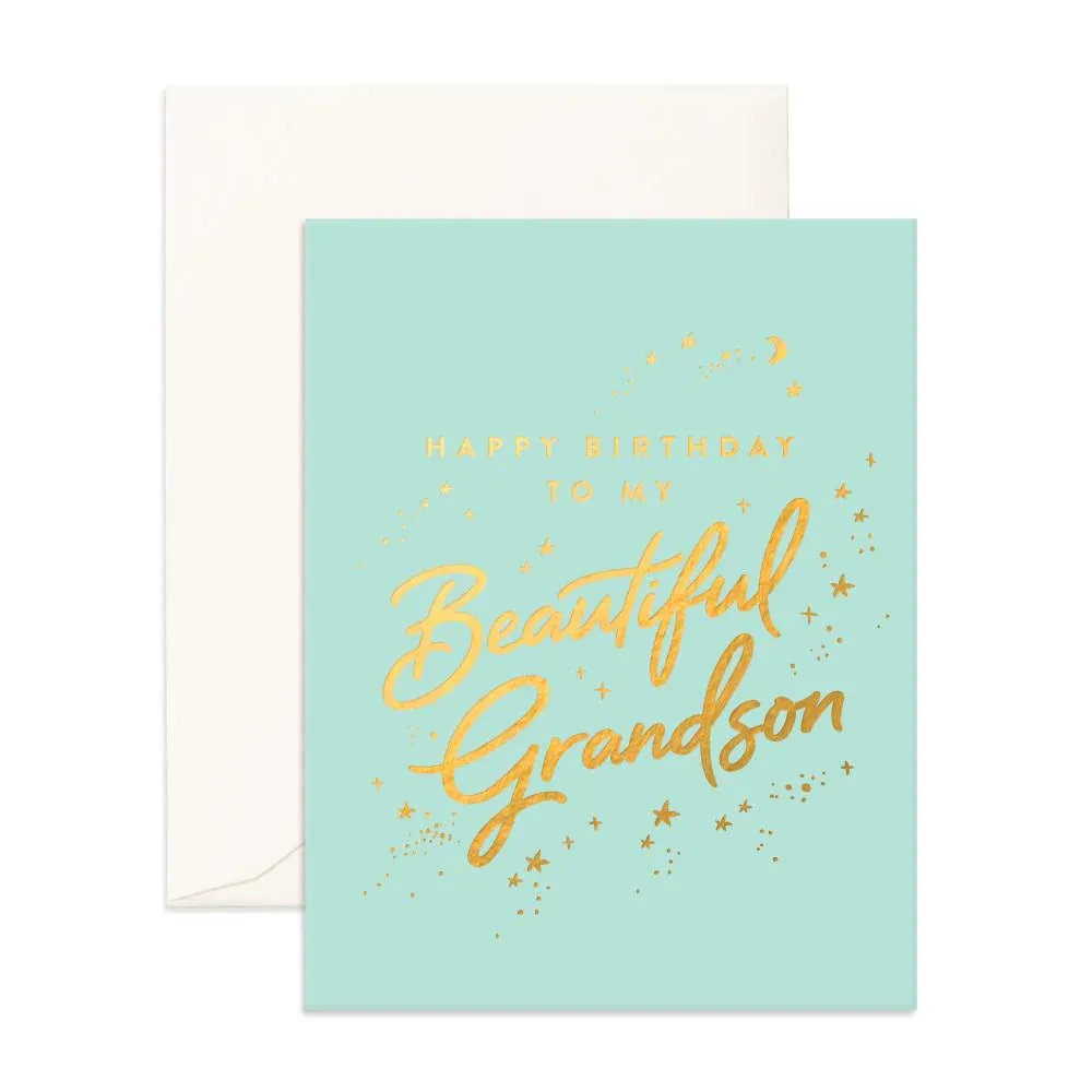 Beautiful Grandson Greeting Card