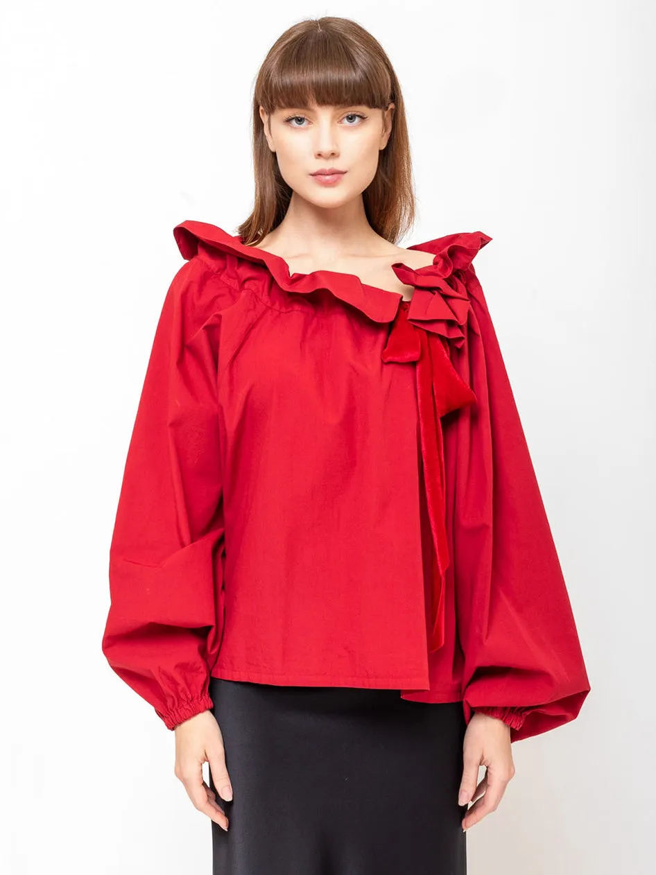 Beautiful Mess - Red Poplin