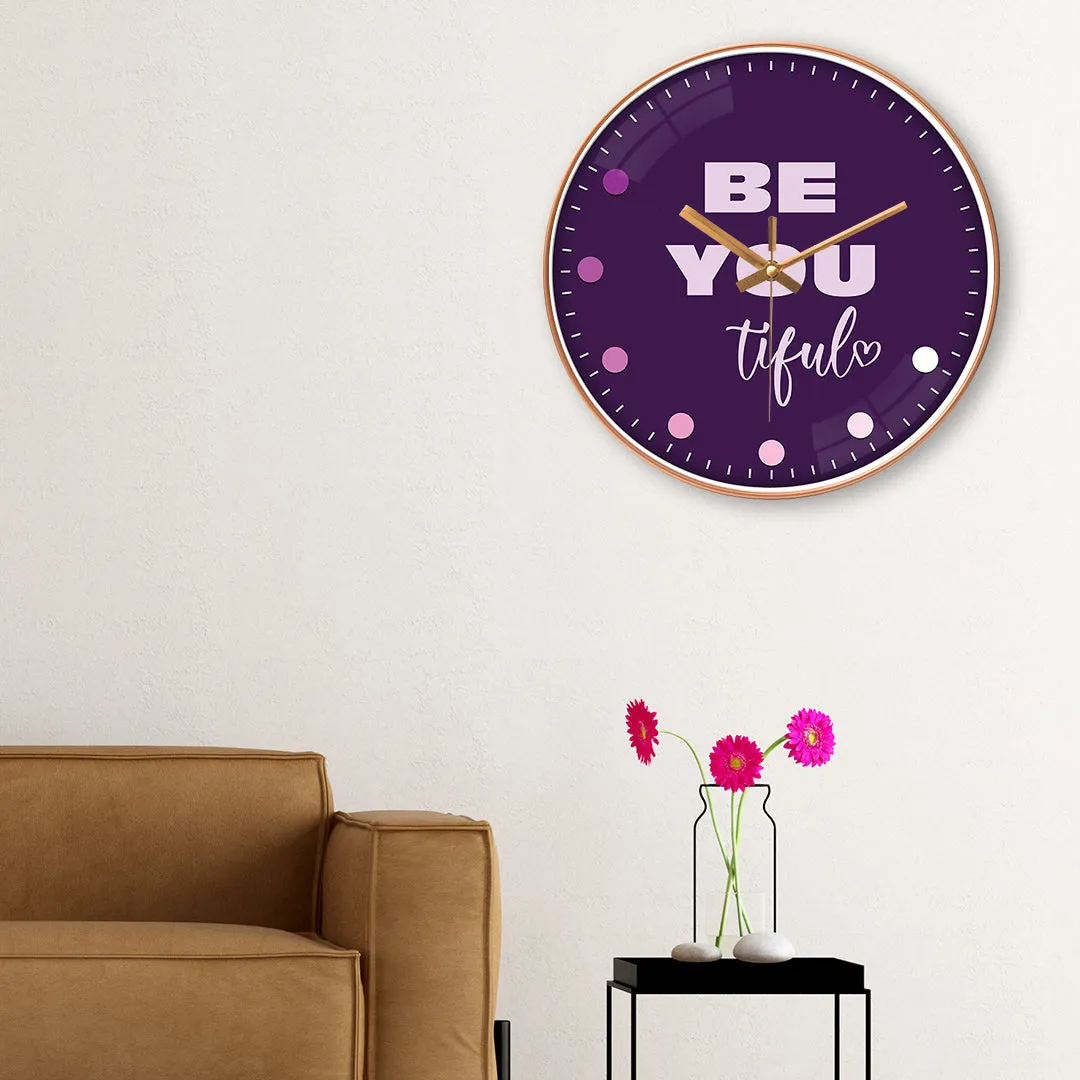 Beautiful motivational wall clock