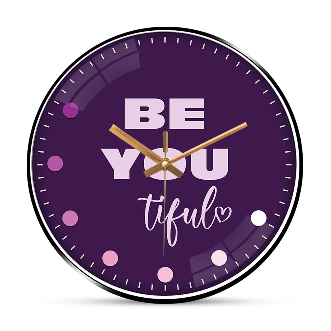 Beautiful motivational wall clock