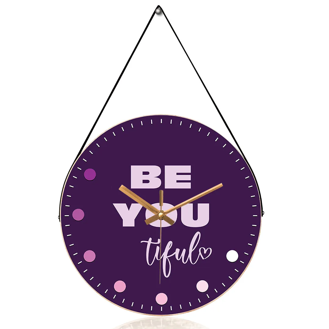 Beautiful motivational wall clock