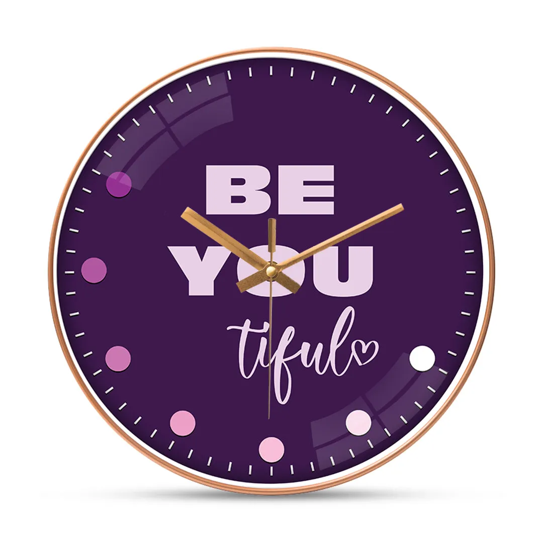 Beautiful motivational wall clock