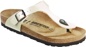 Birkenstock Gizeh Pearl White Birko Flor