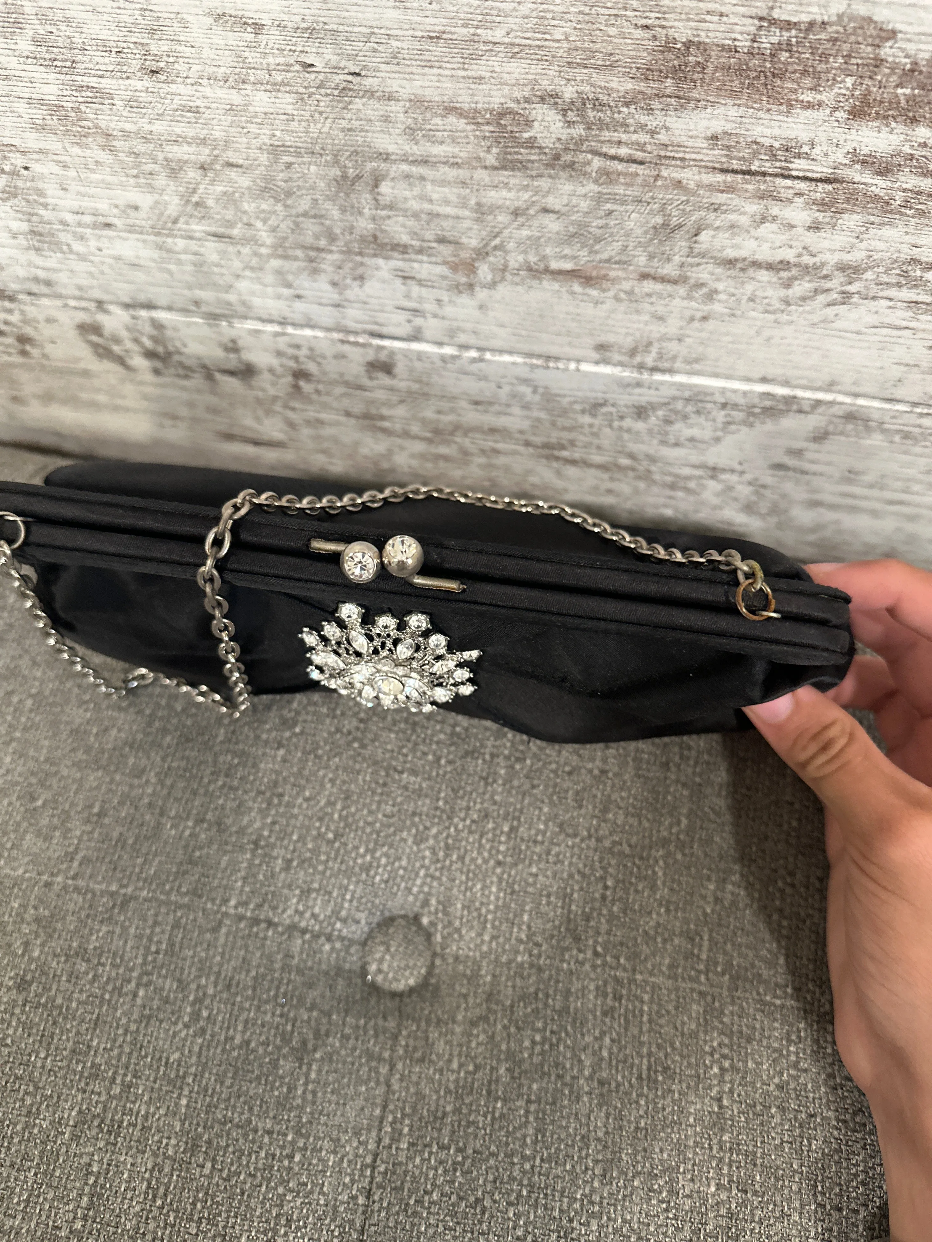 BLACK EVENING BAG