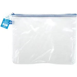 Blue Hills Studio Mesh Bag with Zipper 10 inch X13 inch Clear*