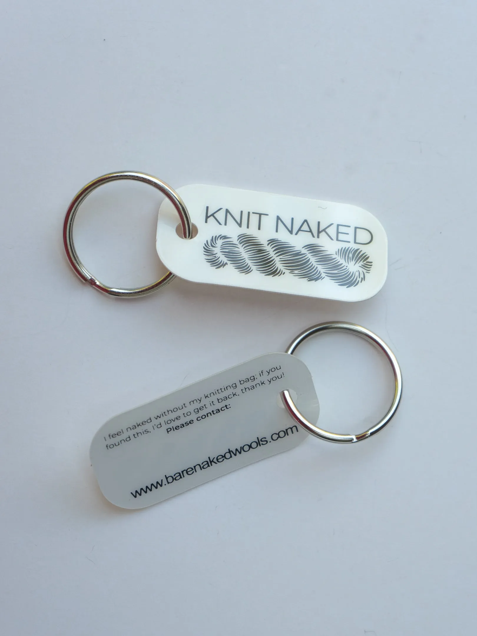 BNW "Knit Naked" Keytag