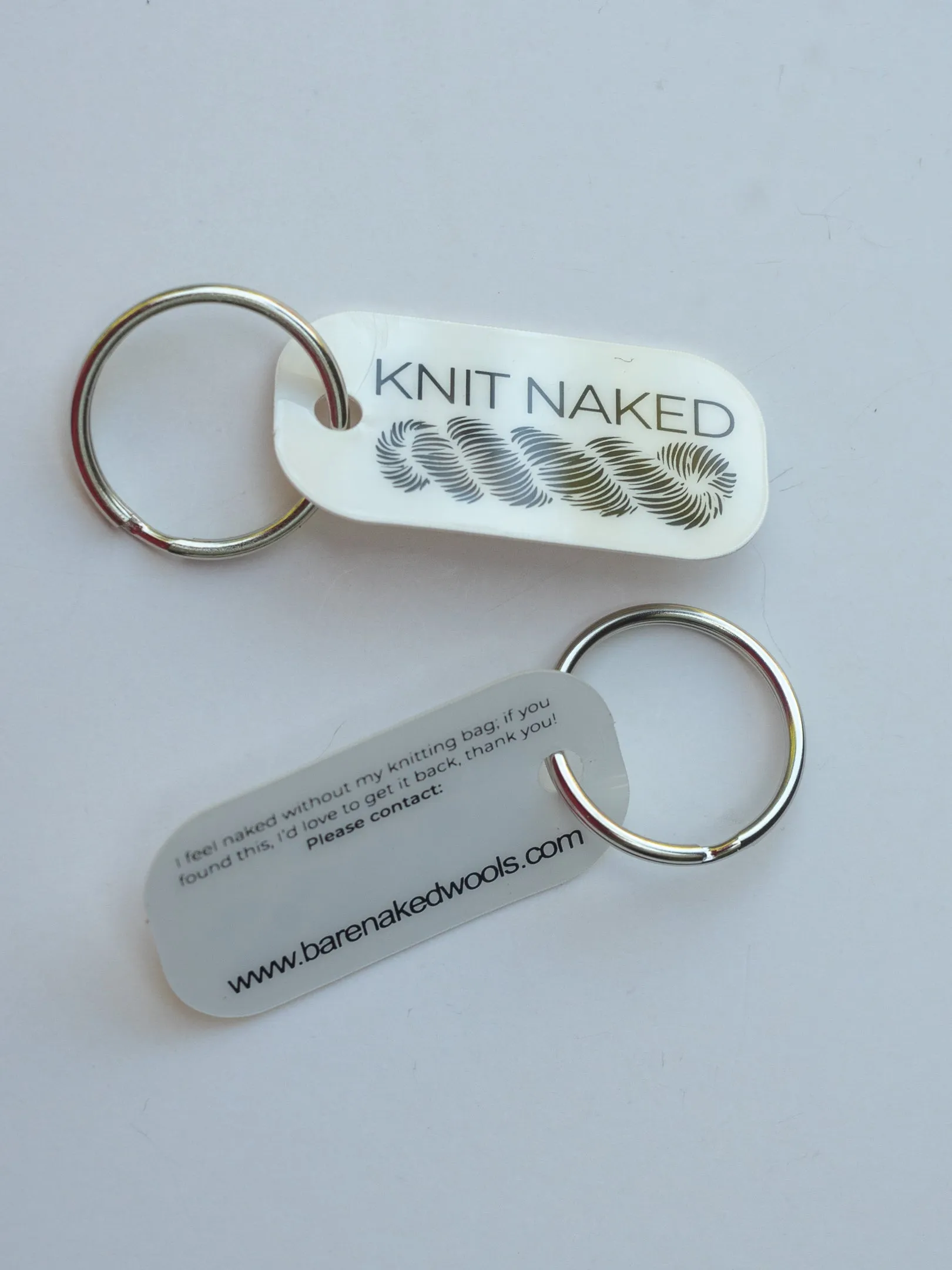 BNW "Knit Naked" Keytag