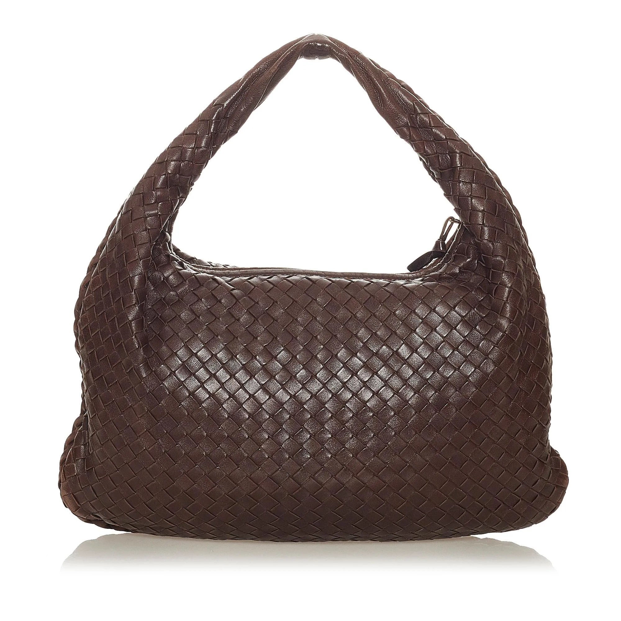 Bottega Veneta Intrecciato Leather Hobo Bag (SHG-27381)