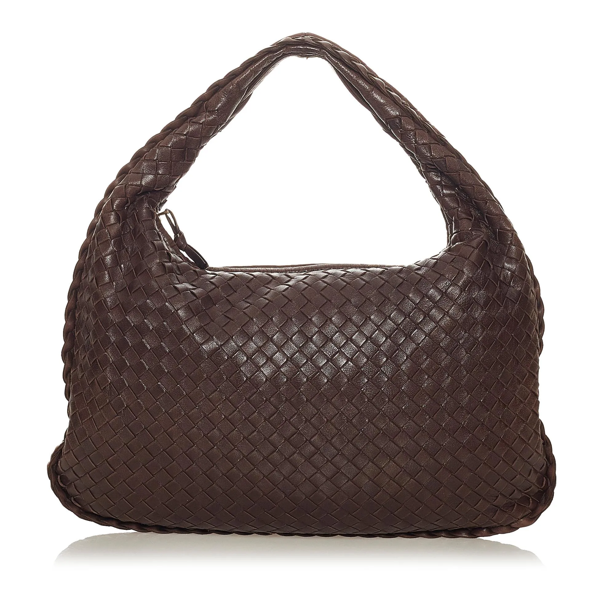 Bottega Veneta Intrecciato Leather Hobo Bag (SHG-27381)