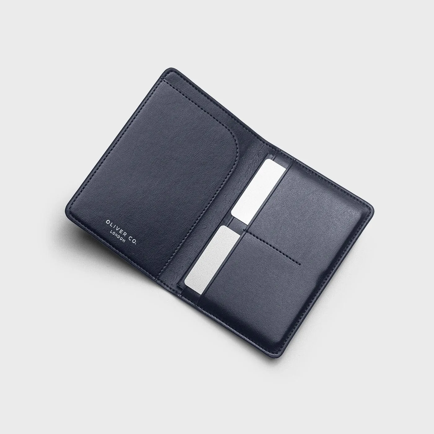 Bramley Apple Leather & Wood Leather Vegan Passport Holder | Black