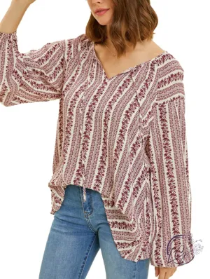 Breezy Boho Flare Blouse