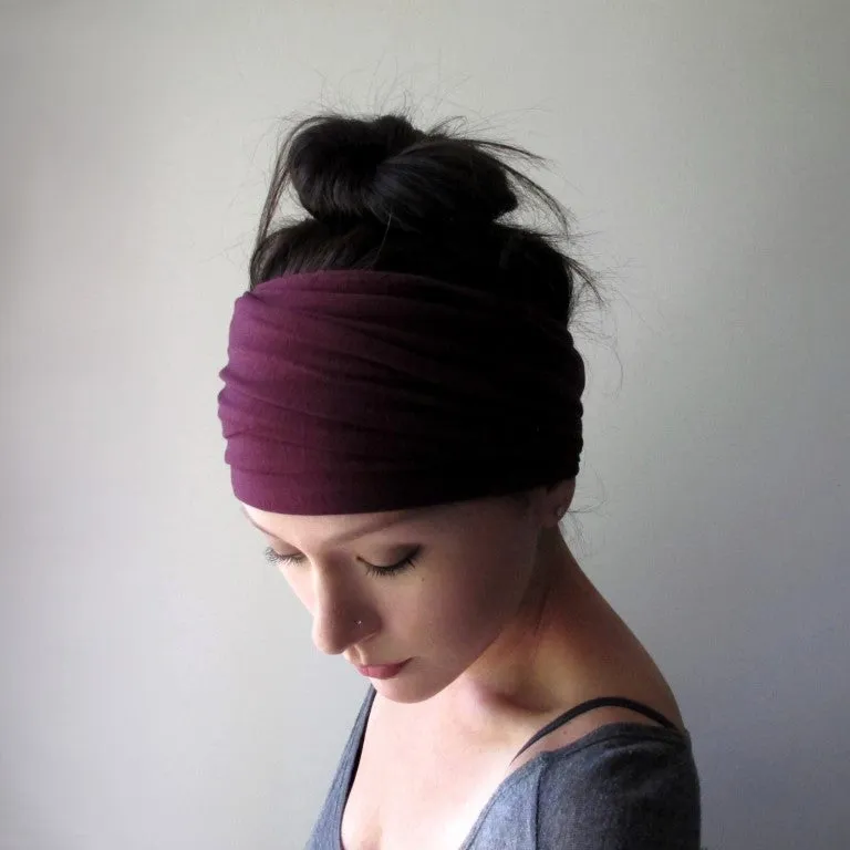 BURGUNDY Head Scarf