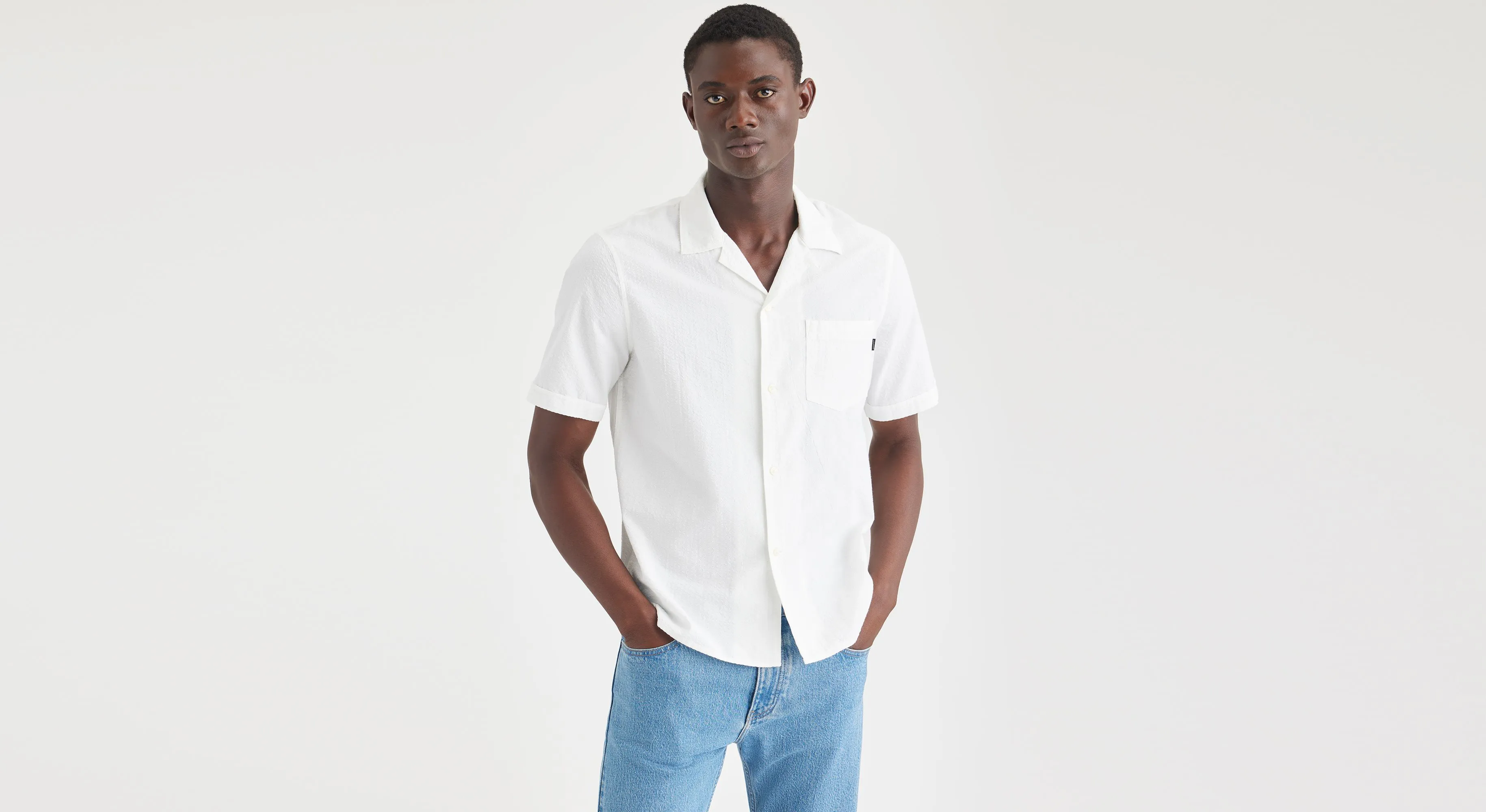 Camp Collar Shirt, Regular Fit