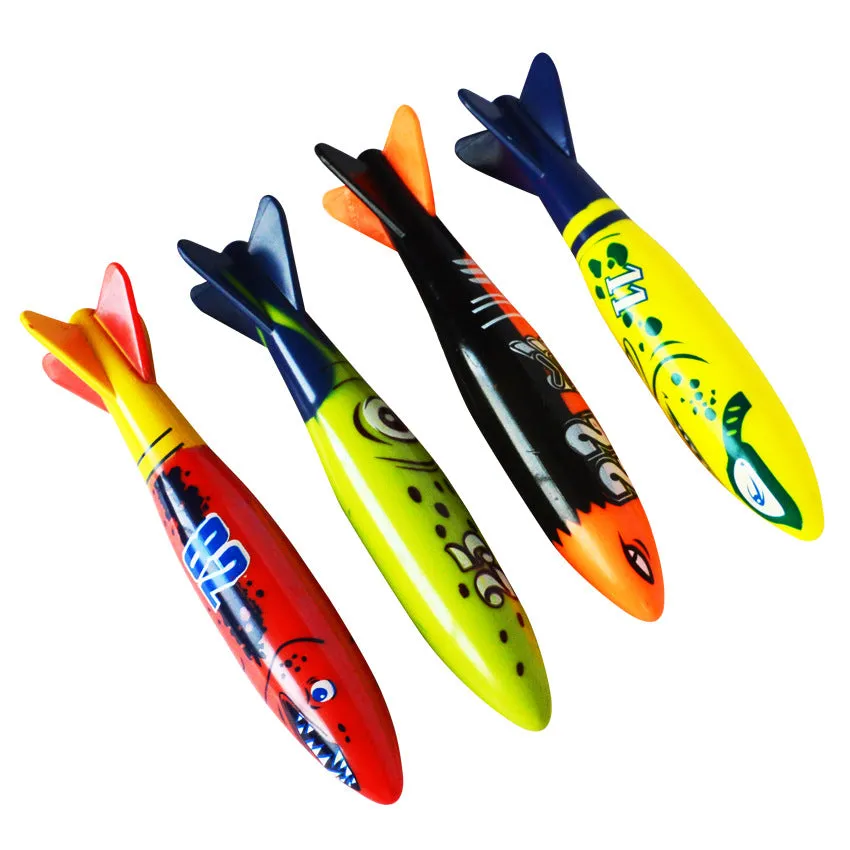 Children's Sports Diving Throw Torpedo Plastic Toys