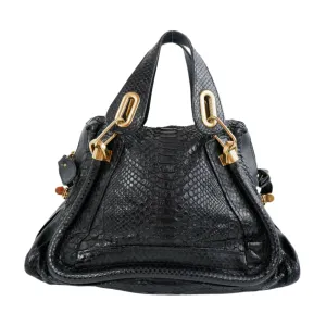 Chloe Paraty Python Medium Black