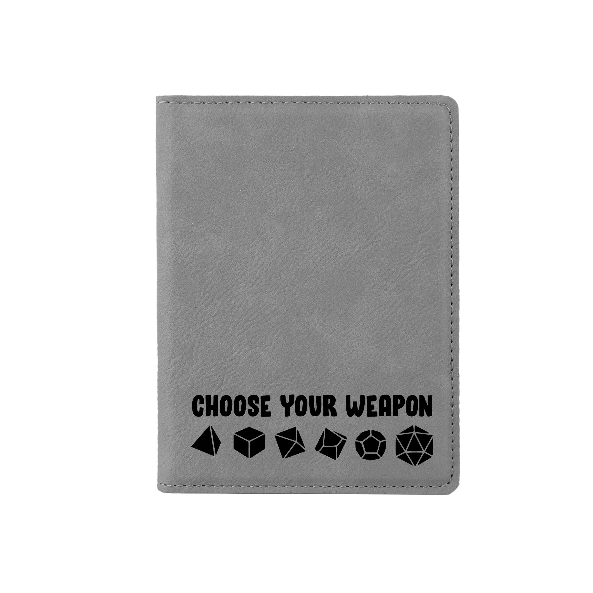 Choose Your Weapon Dice Passport Holder