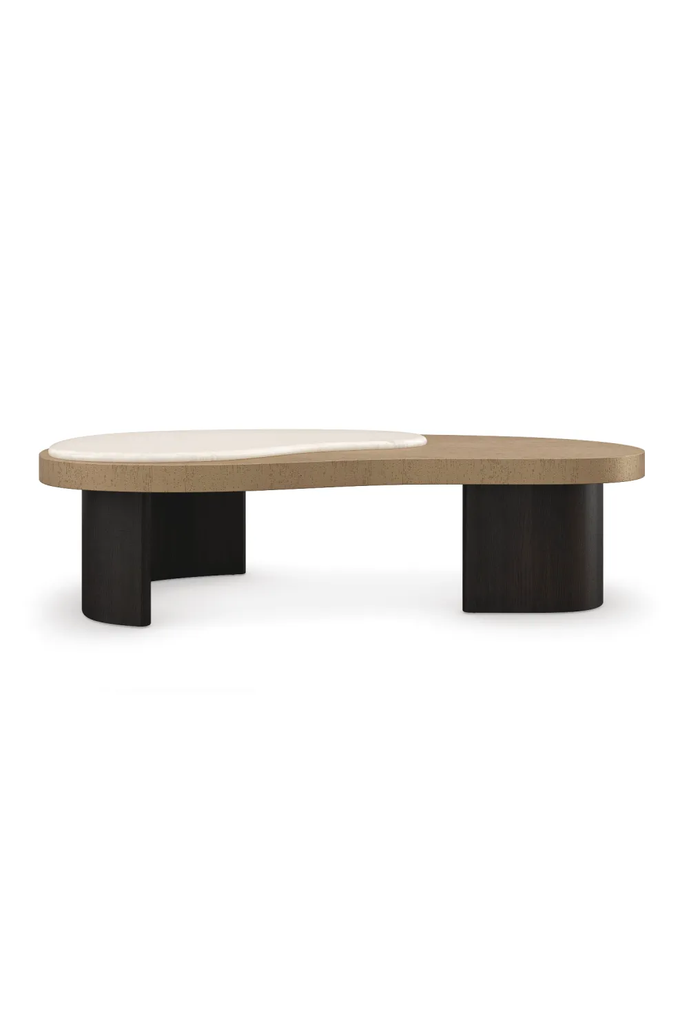 Cream Travertine Coffee Table | Caracole Contrast