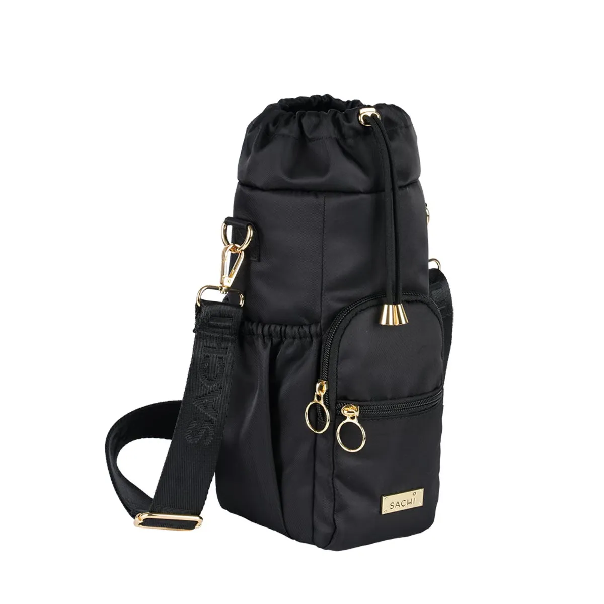 Crossbody Insulated Bottle Bag (Black)