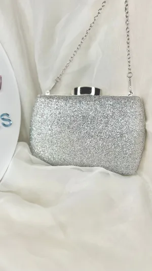 Davina Evening Bag - Silver