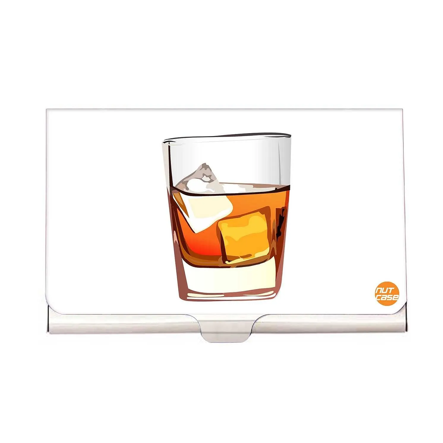 Designer Visiting Card Holder Nutcase - Glass of Beer with Ice