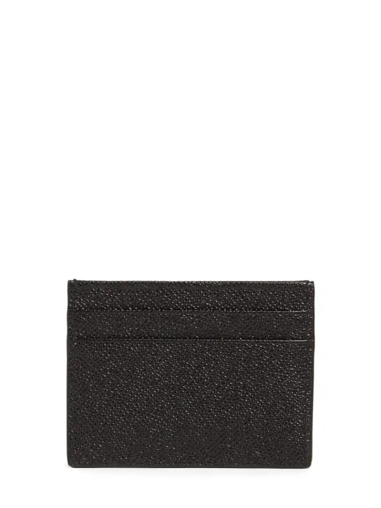 Dolce&amp;Gabbana   Logo plaque leather card holder 