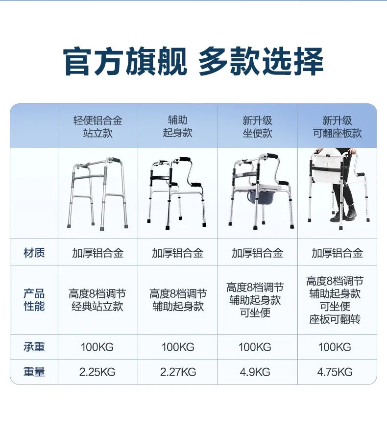 Elderly walking aids, walking canes, walking aids for the elderly, four legged assistive armrests, rehabilitation walking aids