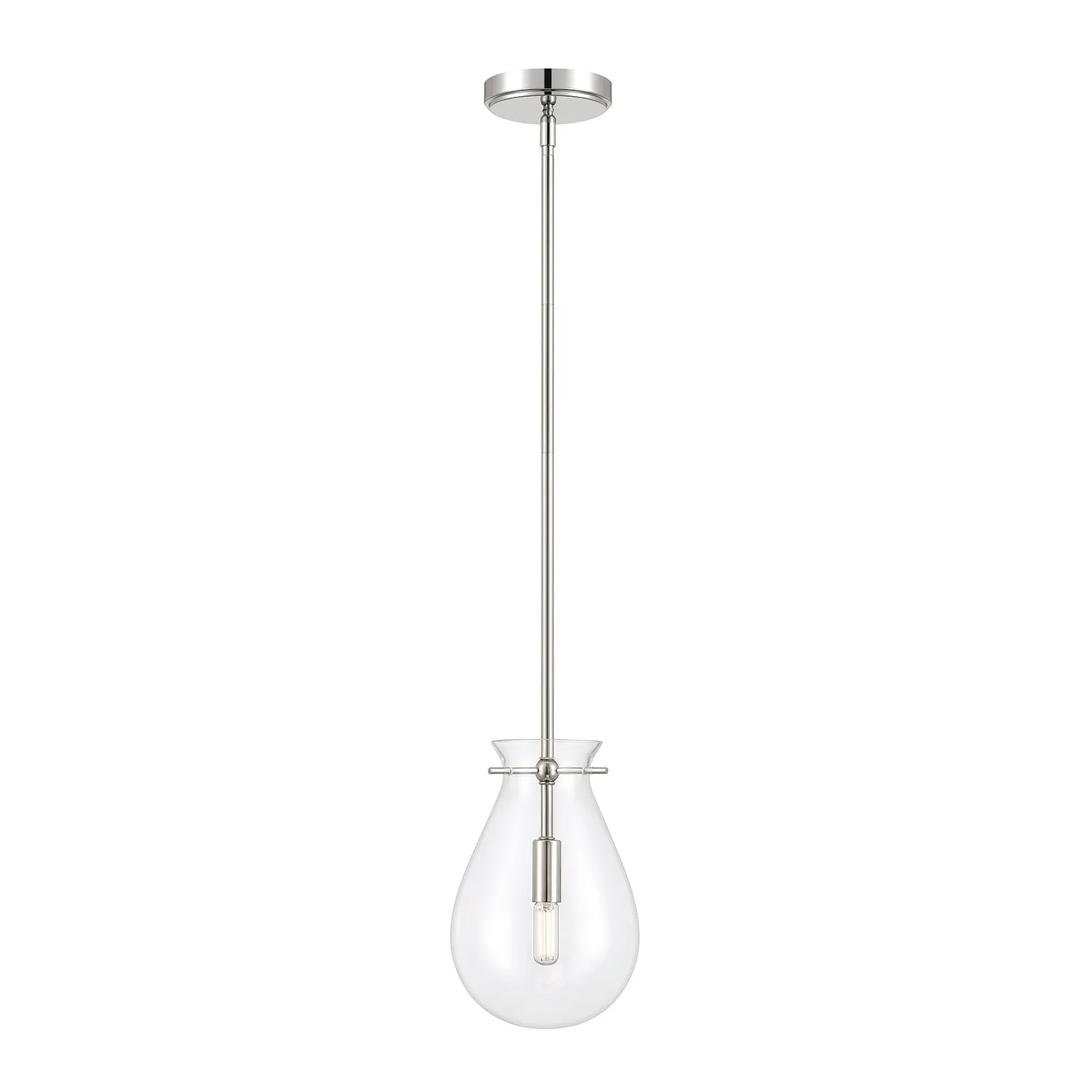 Emma LED Pendant Light, Polished Nickel