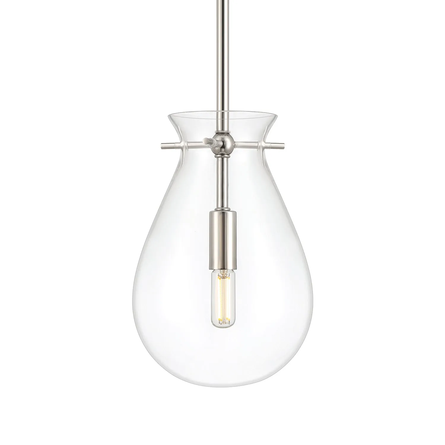 Emma LED Pendant Light, Polished Nickel